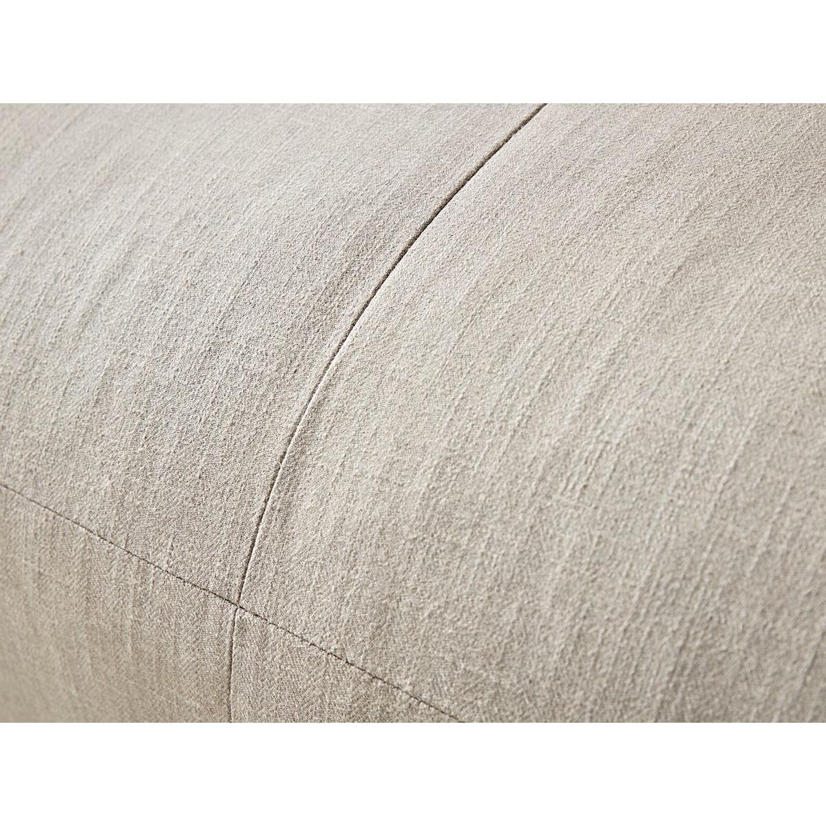 Palma Two Seater Sofa – Vintage Olive Cotton Linen – image 3