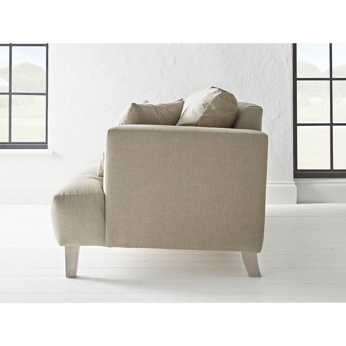 Palma Two Seater Sofa – Vintage Olive Cotton Linen – image 9