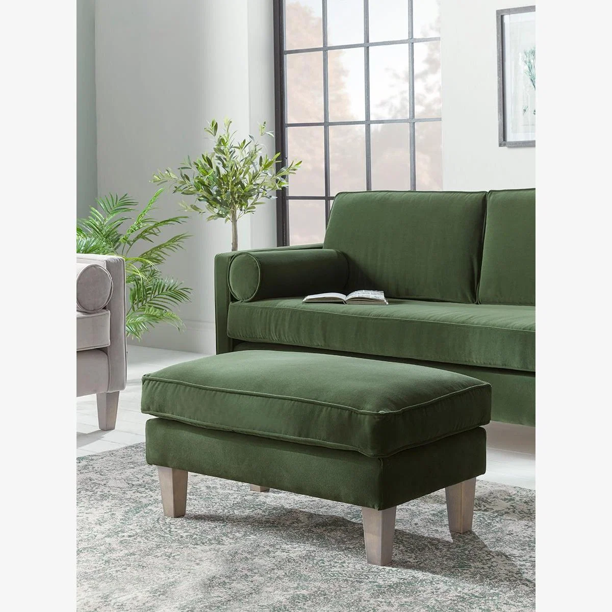 Toulon Three Seater Sofa – Natural Boucle – image 1