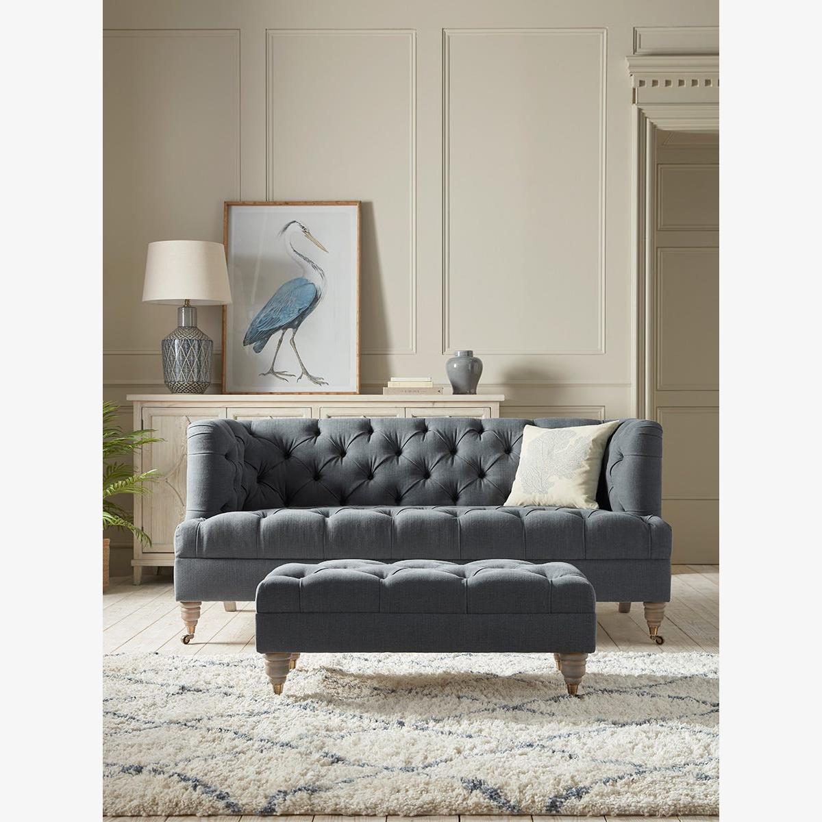 Bodo Three Seater Sofa – Juniper Velvet – image 1