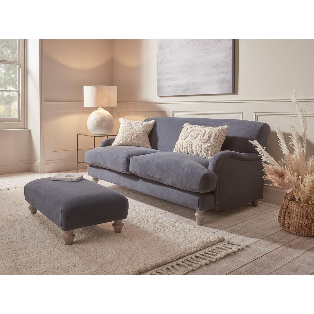 Reine Two Seater Sofa – Navy Opulent Cotton Velvet – image 2