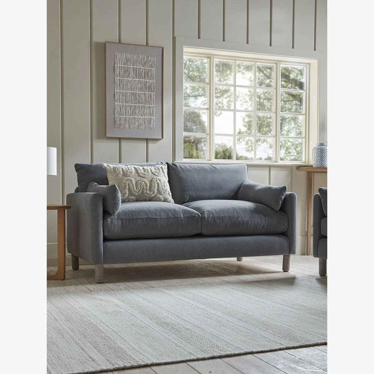 Edmonton Two Seater Sofa – Forest Green Velvet – image 1