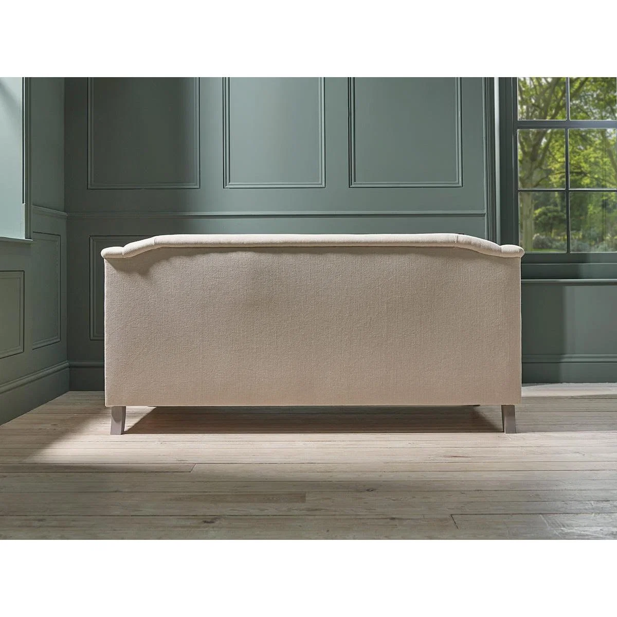 Assan Three Seater Sofa – Pale Stone Opulent Cotton Velvet – image 9