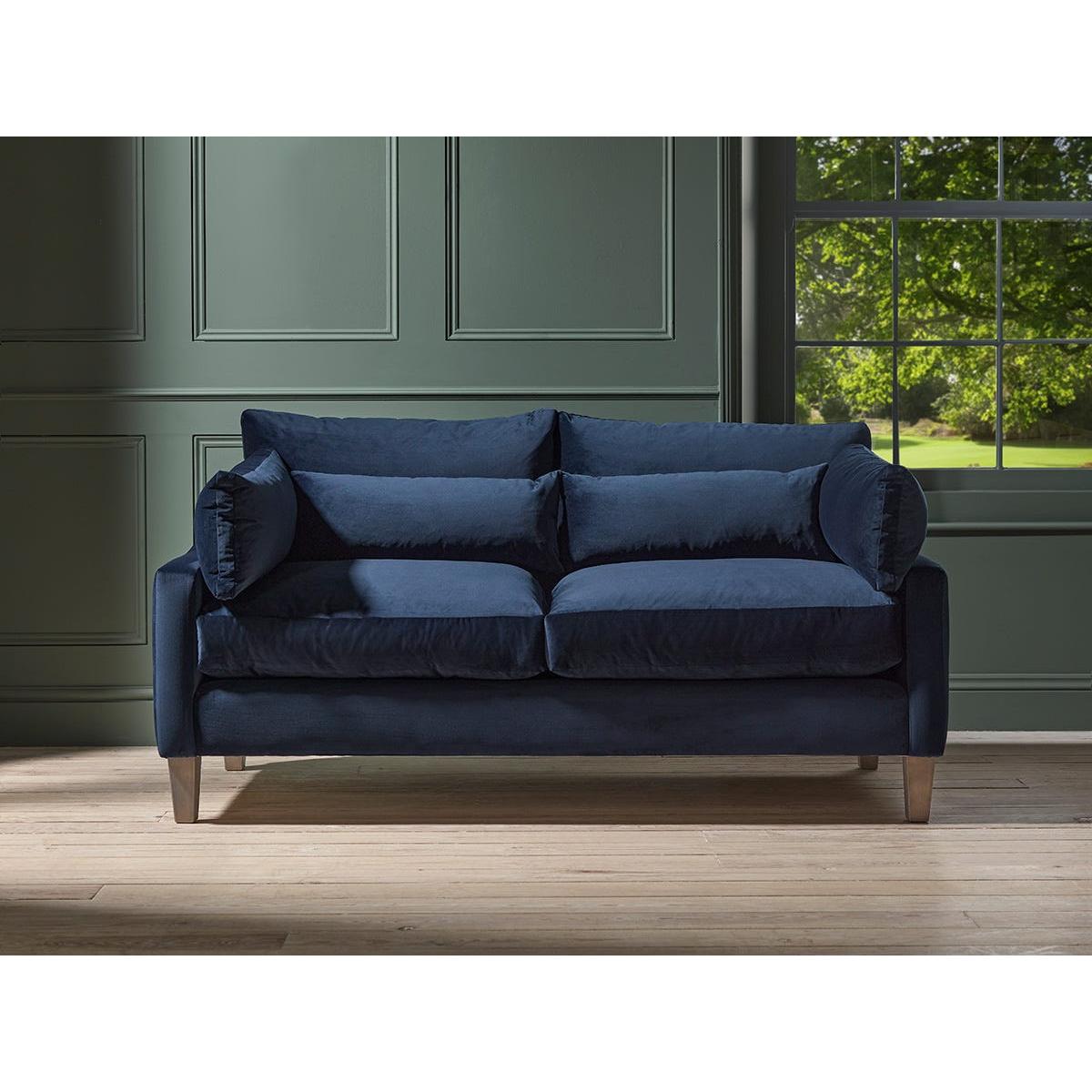 Boras Two Seater Sofa – Nordic Blue Cotton Linen – image 6