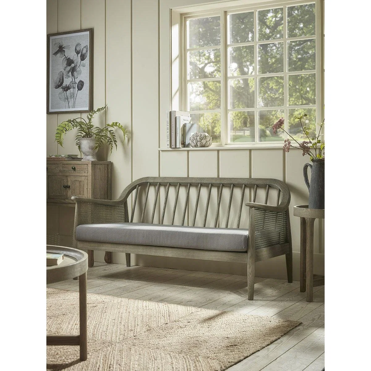 Aged Wicker Sofa – image 7