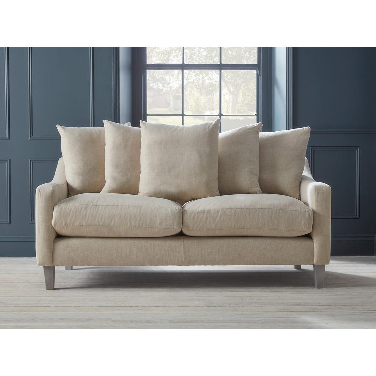 Floro Two Seater Sofa – Smoke Cotton Linen – image 7