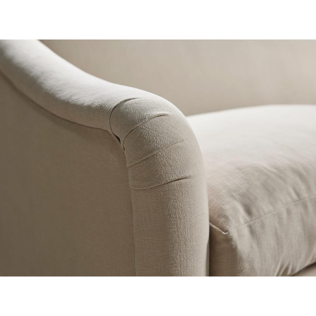 Assan Three Seater Sofa – Soft Grey Opulent Cotton Velvet – image 3