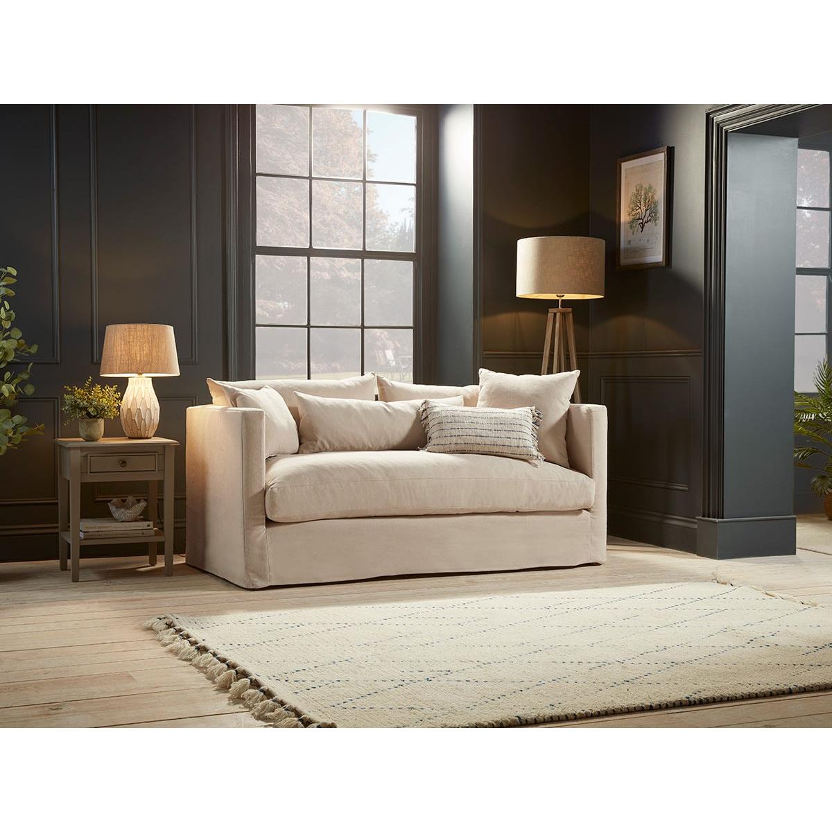 Colmar Three Seater Sofa – Deep Cyan Opulent Cotton Velvet – image 2