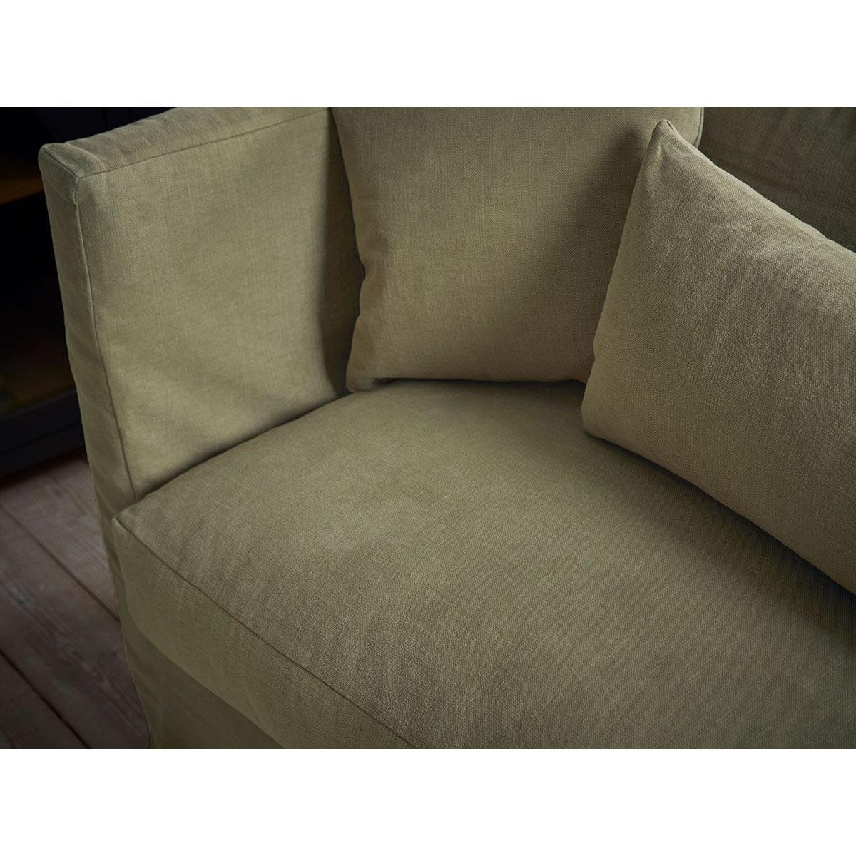 Colmar Three Seater Sofa – Deep Cyan Opulent Cotton Velvet – image 15