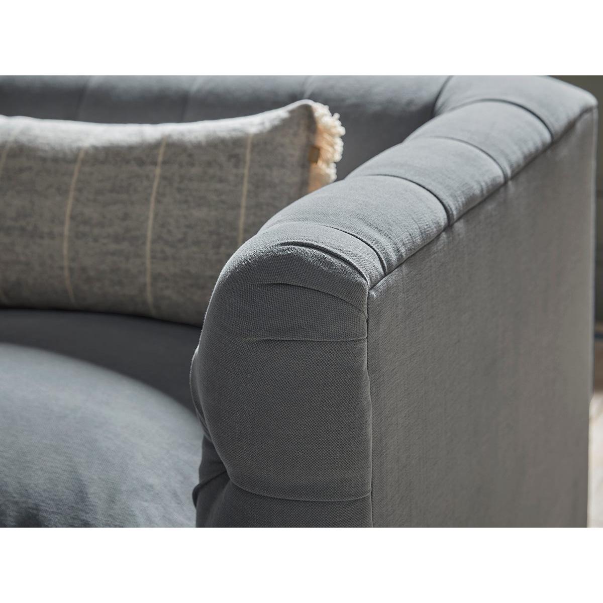 Sarnia Three Seater Sofa – Navy Opulent Cotton Velvet – image 4