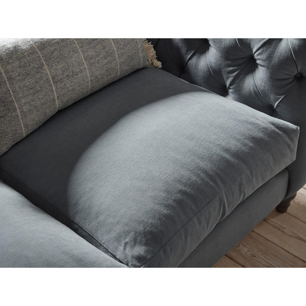 Sarnia Three Seater Sofa – Navy Opulent Cotton Velvet – image 5