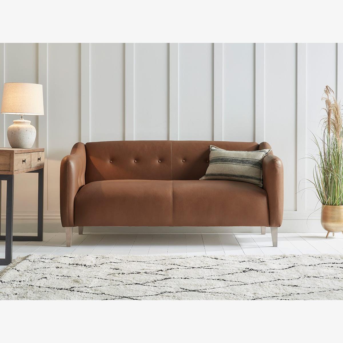 Narvik Three Seater Sofa – Smoke Cotton Linen – image 1