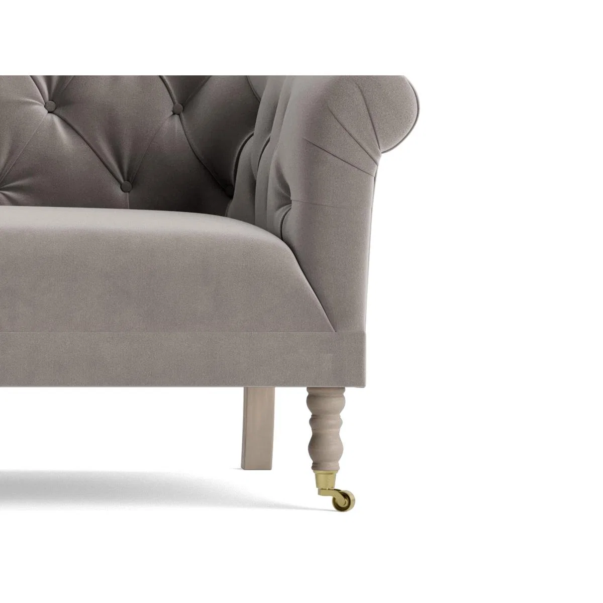 Domme Three Seater Sofa – Forest Green Velvet – image 14