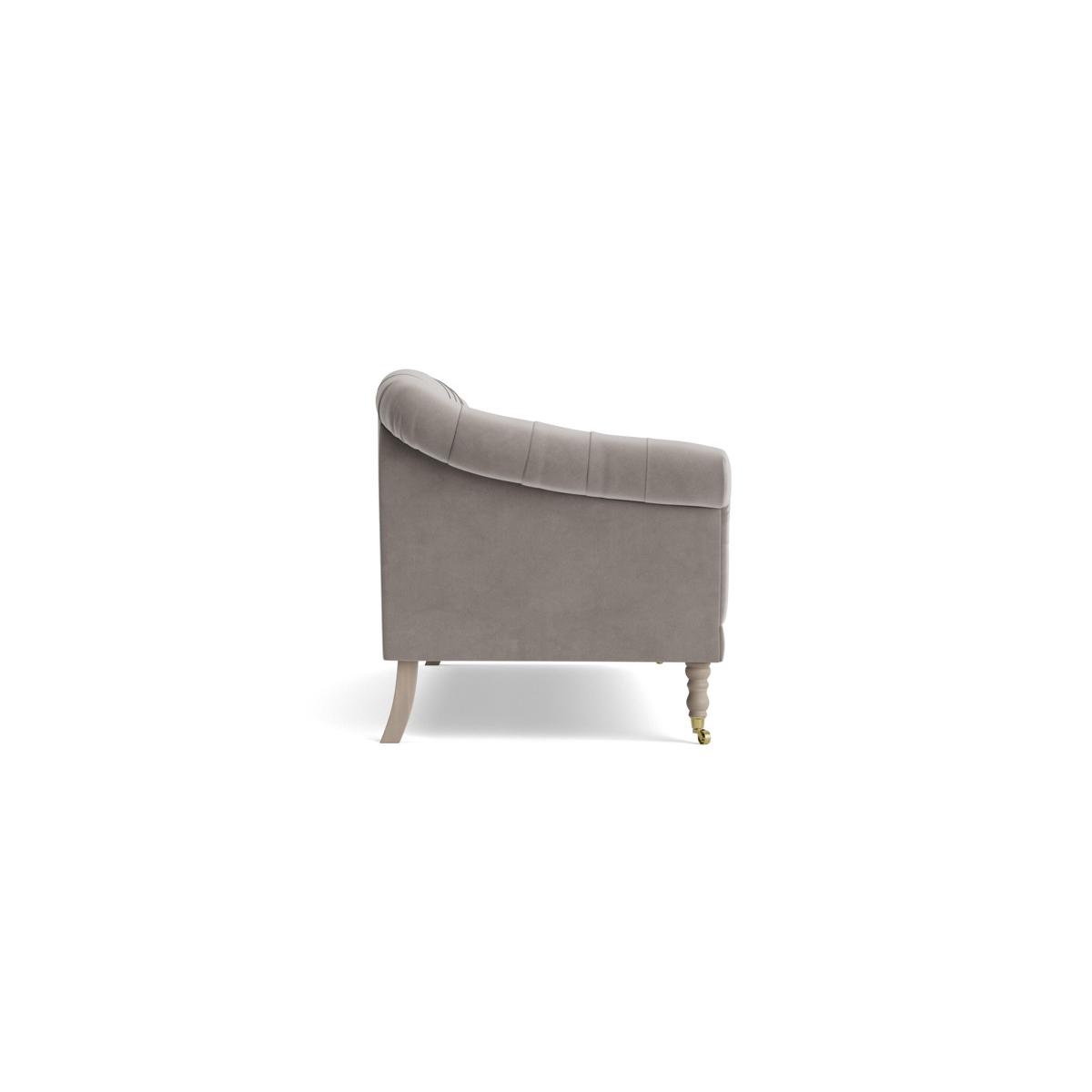 Domme Two Seater Sofa - Silver Velvet – image 12