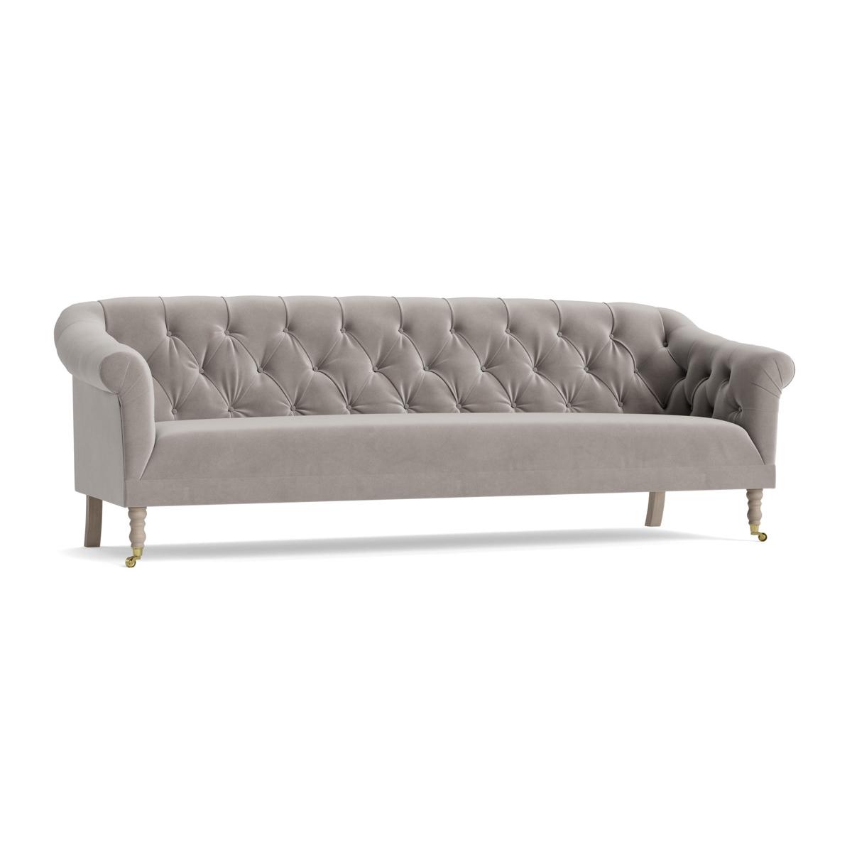 Domme Two Seater Sofa - Silver Velvet – image 9