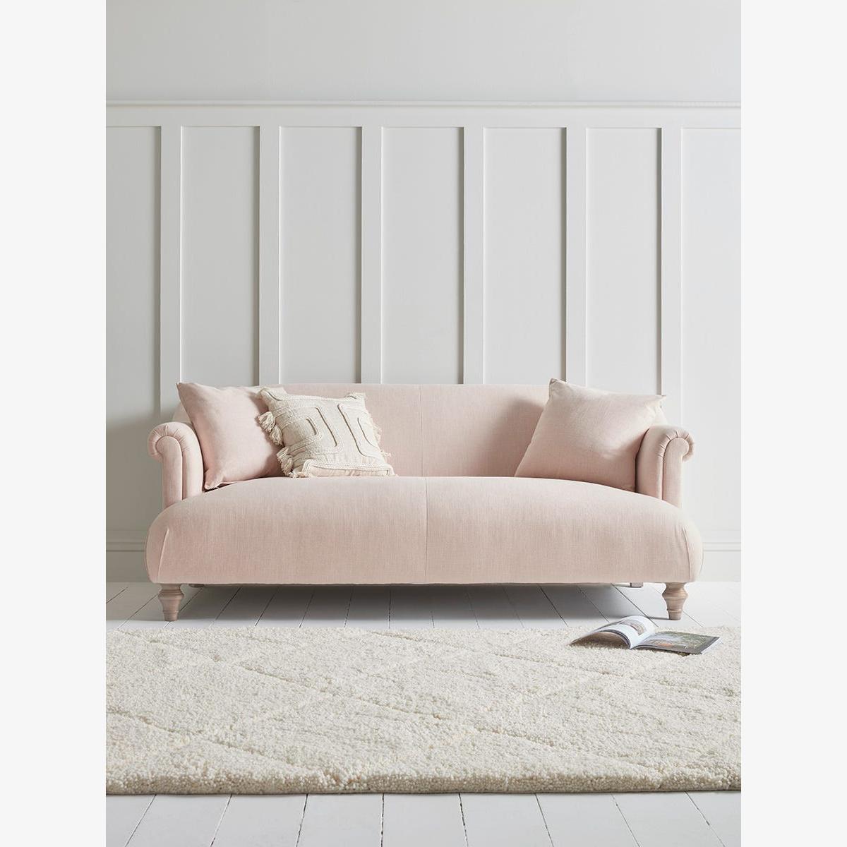 Artes Two Seater Sofa – Pebble Cotton Linen – image 1