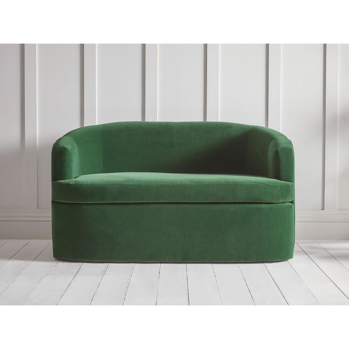 Lulea Two Seater Sofa – Deep Cyan Opulent Cotton Velvet – image 6