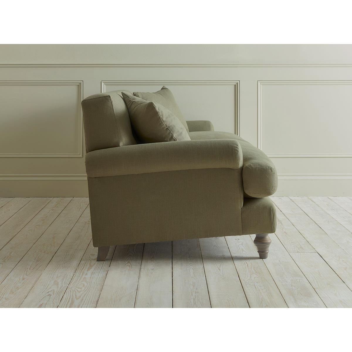 Visby Two Seater Sofa – Dusky Blue Cotton Stripe – image 8