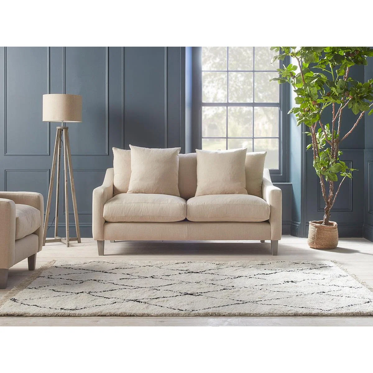 Floro Two Seater Sofa – Grey Leather – image 10