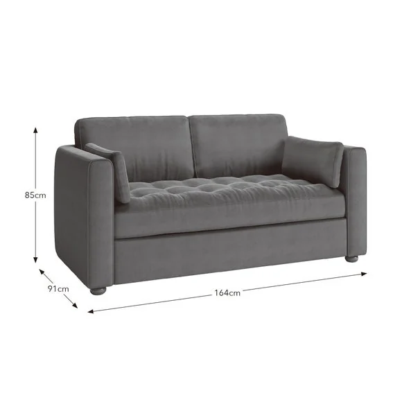 Zoe II Velvet 2 Seater Sofa – image 9