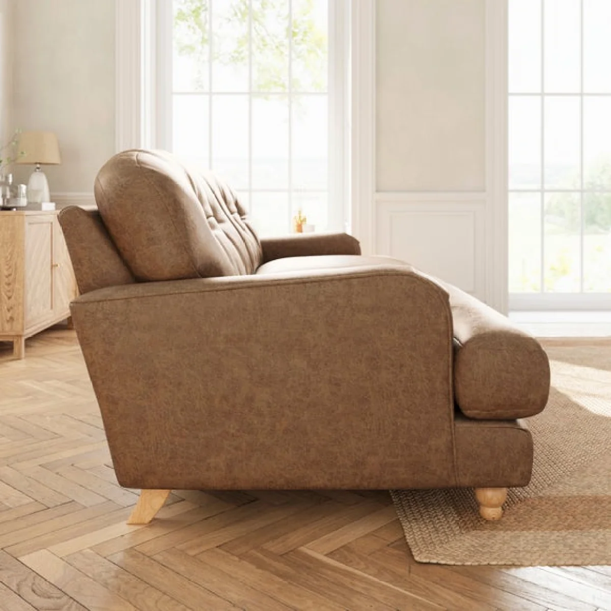 Martha 4 Seater Arizona Faux Leather Sofa – image 3