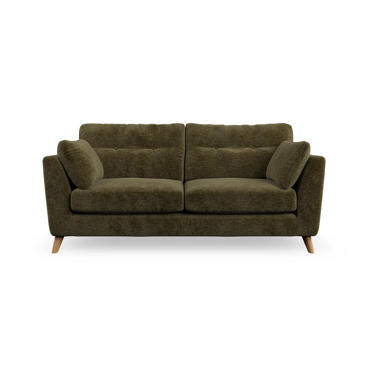 Peyton 3 Seater Sofa Luxury Chenille Olive – image 4