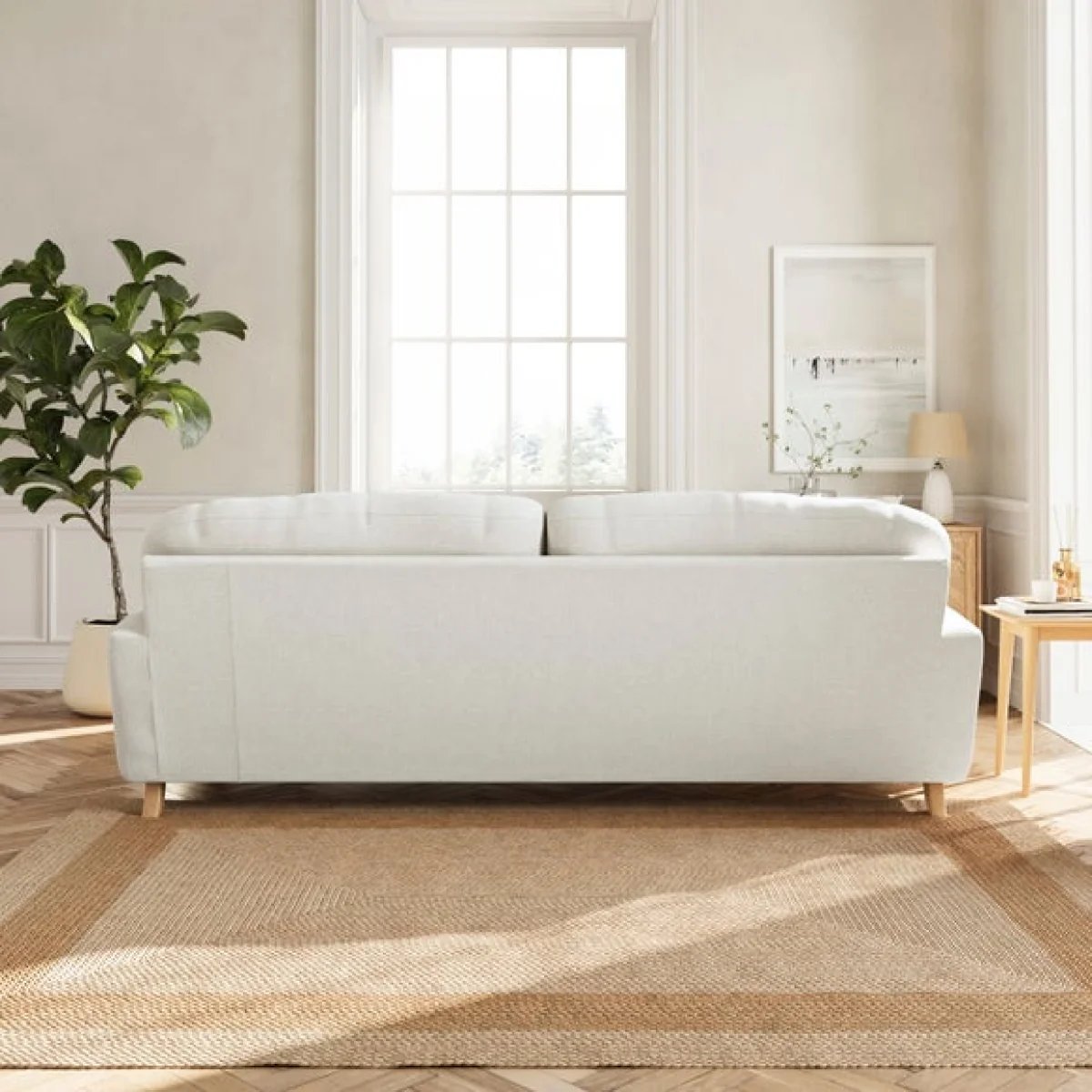 Martha 4 Seater Chenille Soft Texture Sofa – image 4