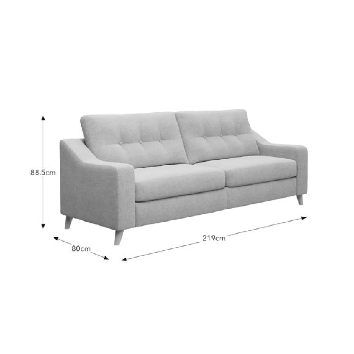 Baxter II Basket Weave 4 Seater Sofa – image 9