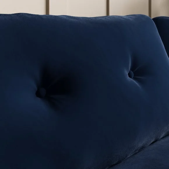 Lola Velvet Curved Arm 3 Seater Sofa – image 4