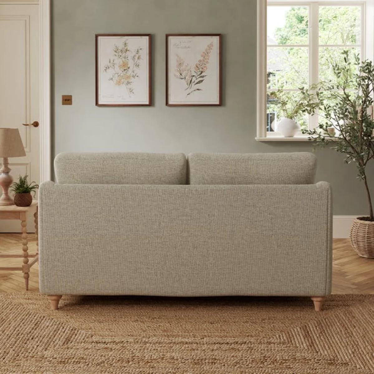 Hattie Basket Weave 2 Seater Sofa – image 2