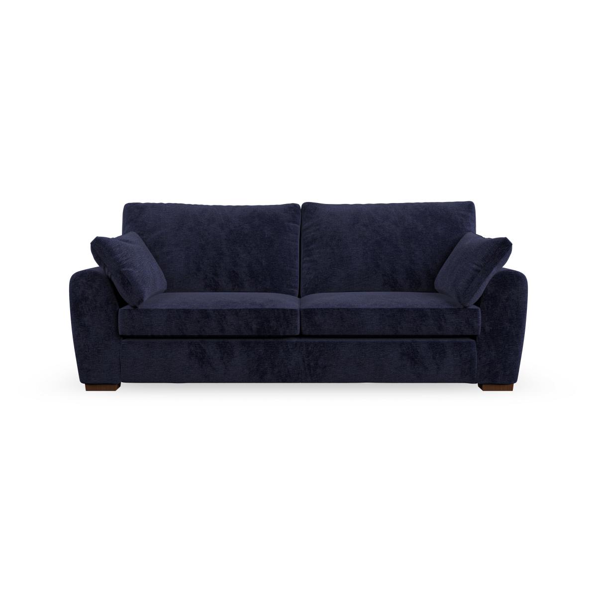 Madison Large 3 Seater Sofa Luxury Chenille Luxe Navy – image 4