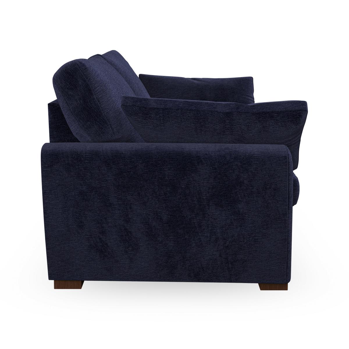 Madison Large 3 Seater Sofa Luxury Chenille Luxe Navy – image 6
