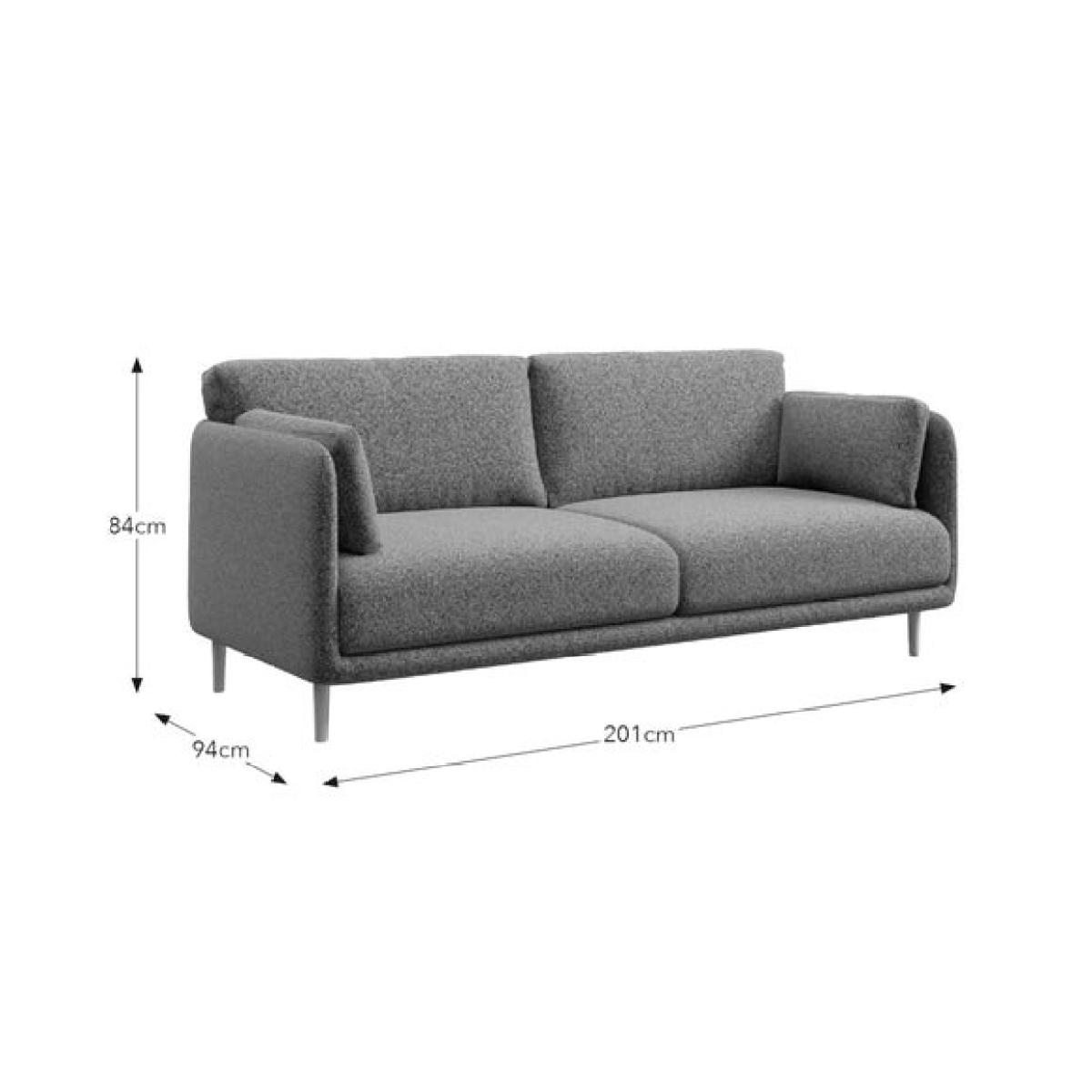 Armitage Multicoloured Boucle 3 Seater Sofa – image 9