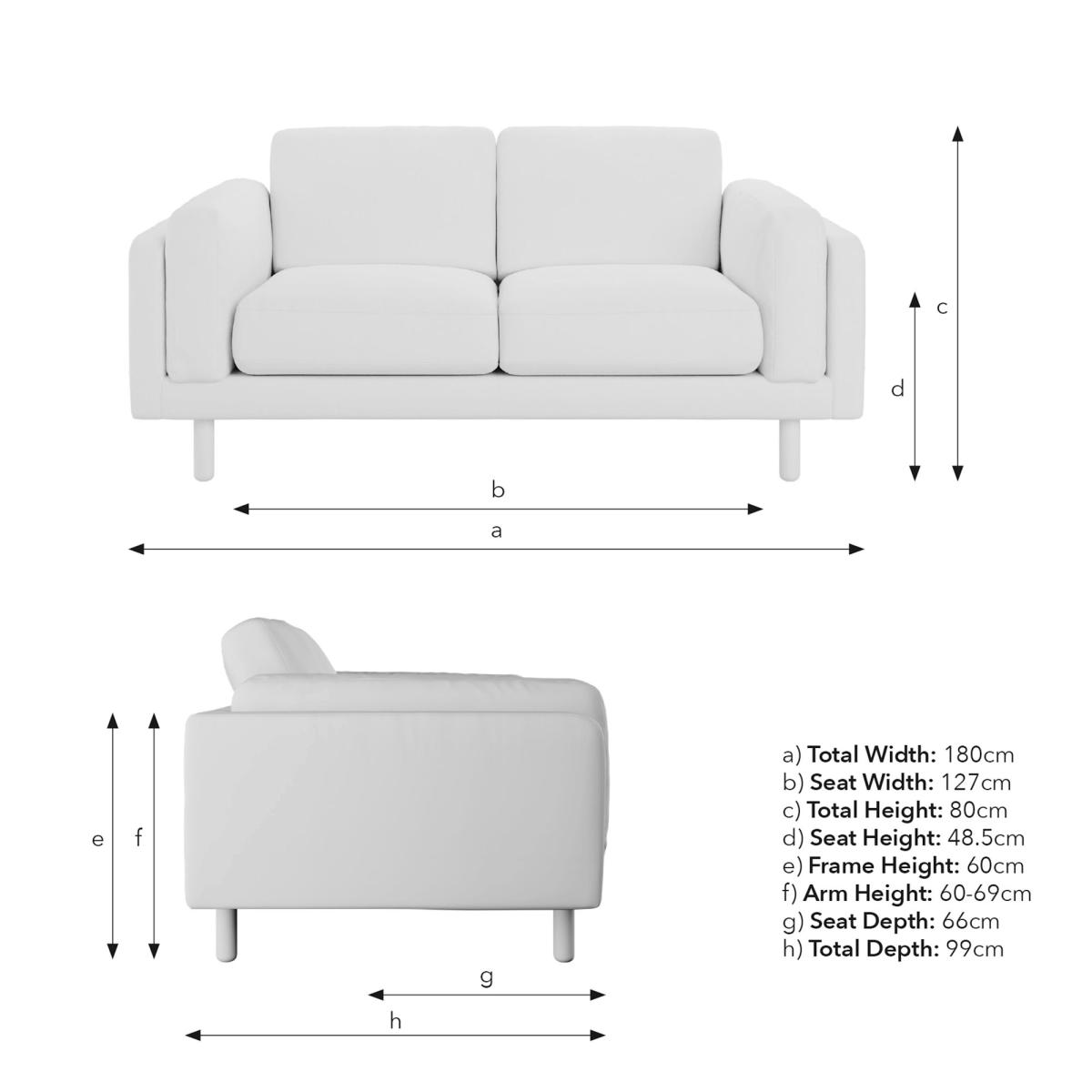 Newton Luxe Chenille 2 Seater Sofa – image 8