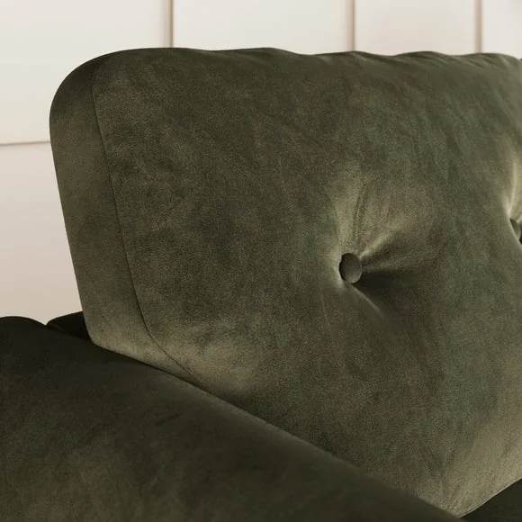 Lola Velvet Curved Arm 2 Seater Sofa – image 4