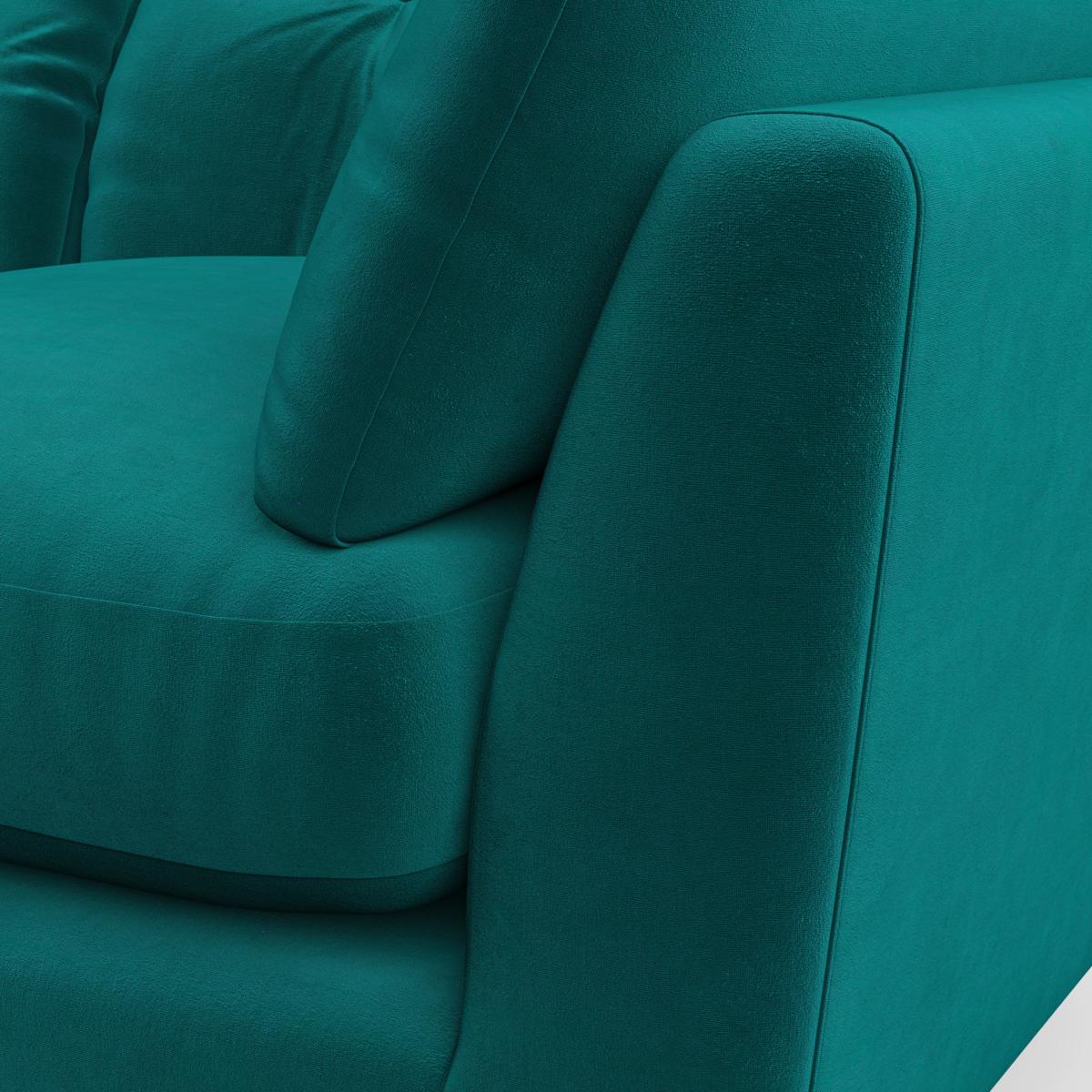Peyton 4 Seater Sofa House Velvet Peacock – image 1