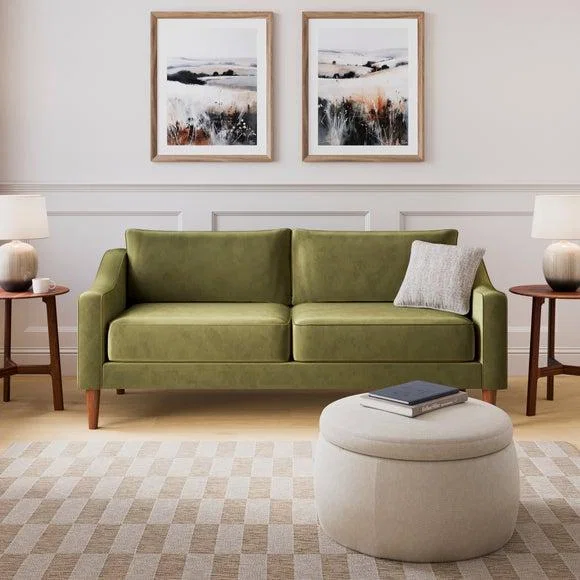 Hugo Velvet 3 Seater Sofa – image 1