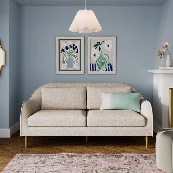 Jessie Flatweave Compact 3 Seater Sofa – image 1