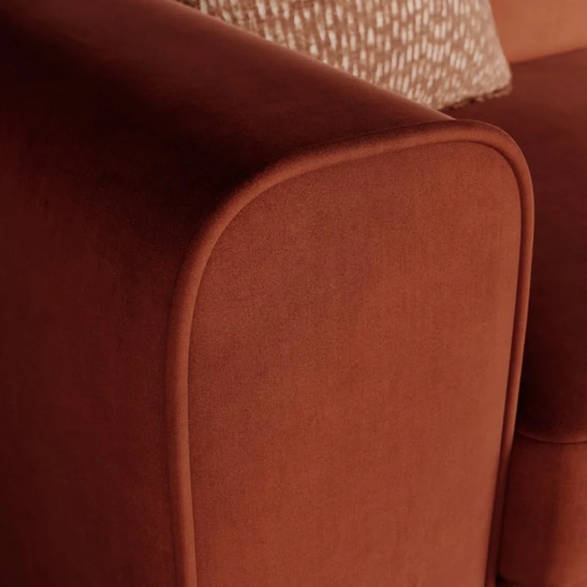 Abel Matte Velvet 2 Seater Sofa – image 4