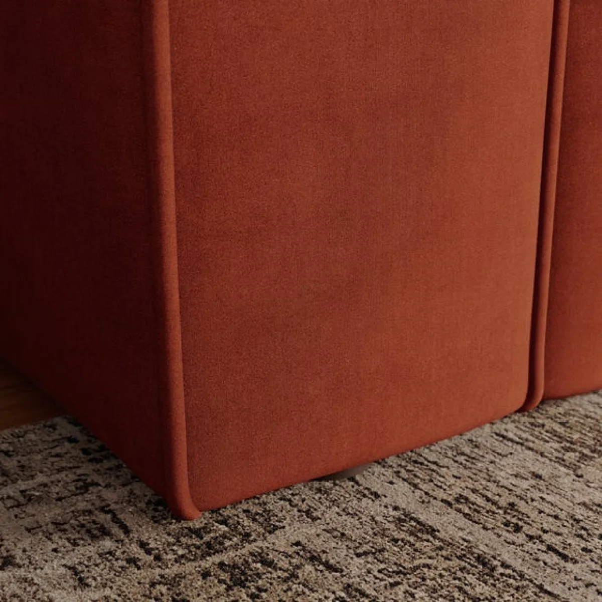 Abel Matte Velvet 2 Seater Sofa – image 5