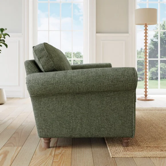 Flori Chenille Soft Texture 3 Seater Sofa – image 3