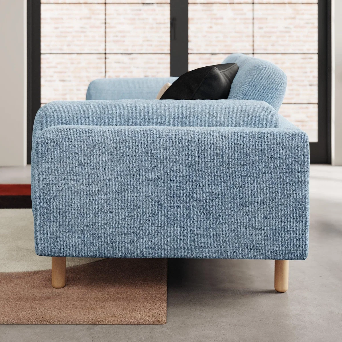 Newton Chunky Tonal Weave 3 Seater Sofa – image 1
