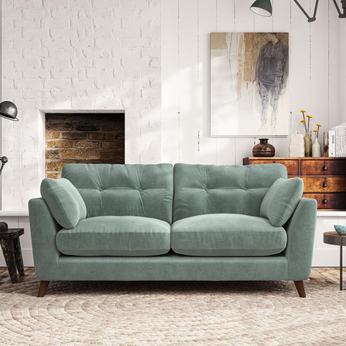 Peyton 3 Seater Sofa Luxury Velvet Lilypad – image 1