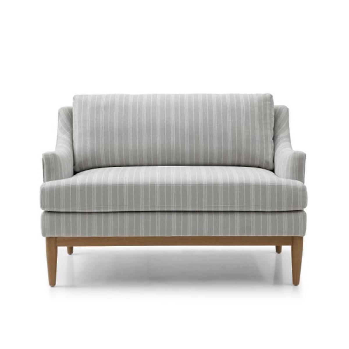 Zella Natural Striped Chenille 2 Seater Sofa – image 6