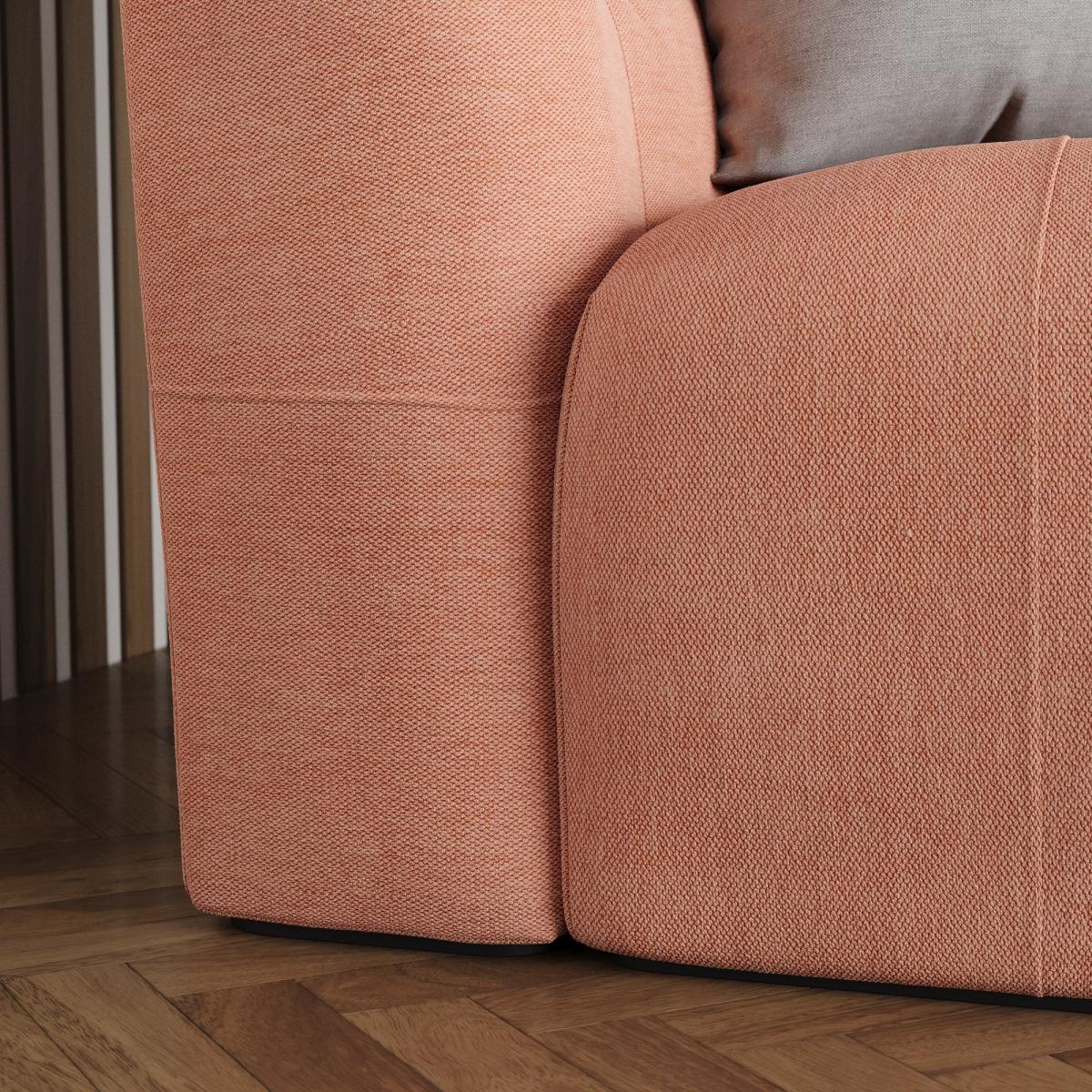 Modular Squish Clay Tonal Chenille 3 Seater Sofa Tonal Chenille Clay – image 4