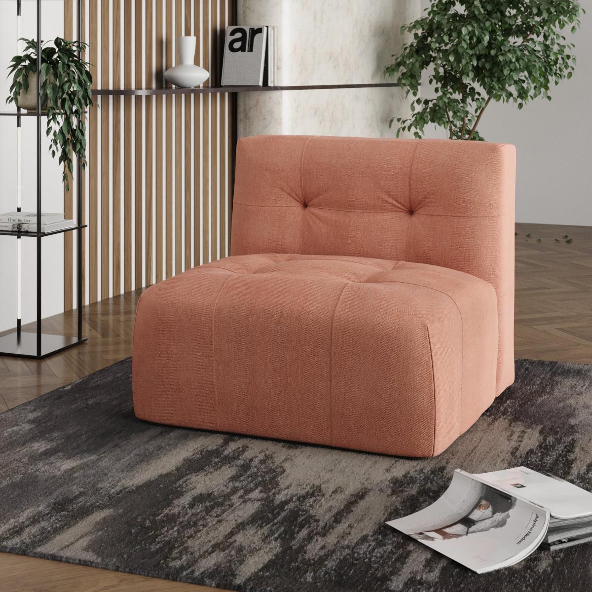 Modular Squish Clay Tonal Chenille 3 Seater Sofa Tonal Chenille Clay – image 5