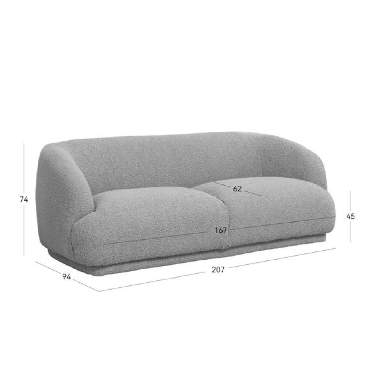 Aria Boucle 3 Seater Sofa – image 4