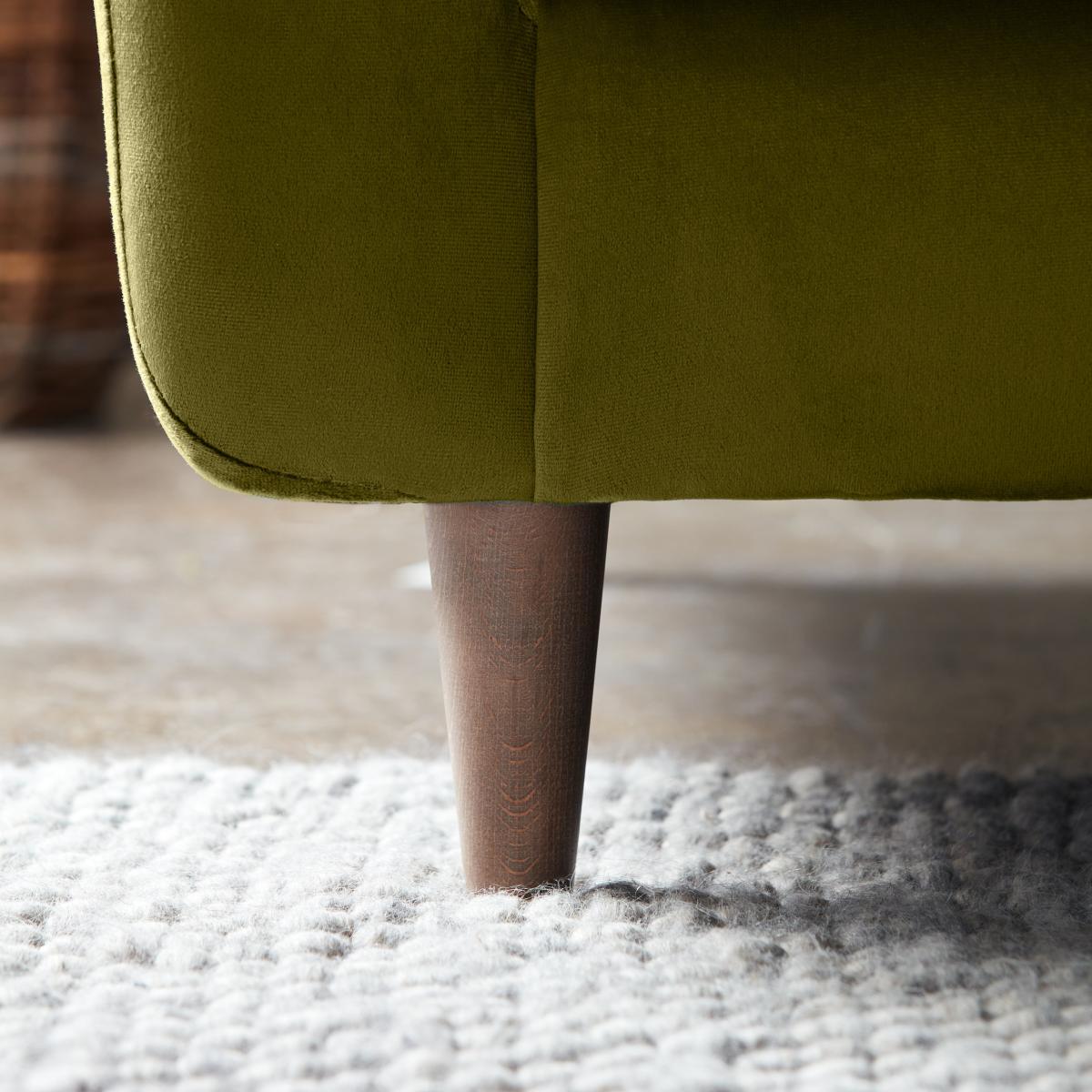 Return - Sven Opulent Velvet 2 Seater Sofa, Olive – image 6