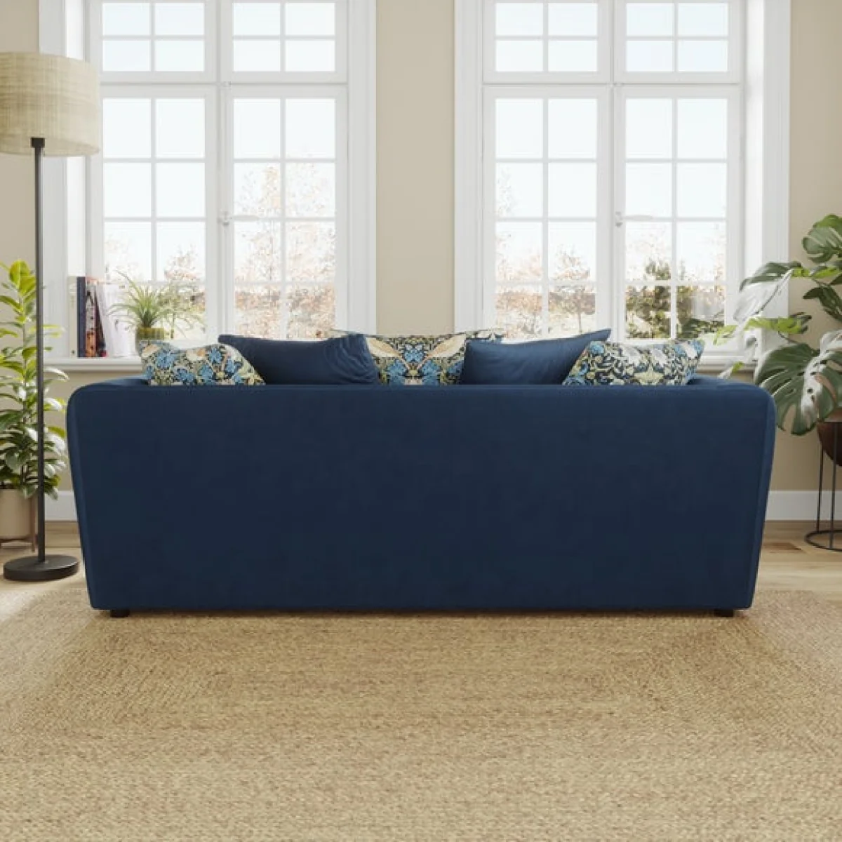 Blake Opulent Velvet William Morris Combo 3 Seater Sofa – image 2