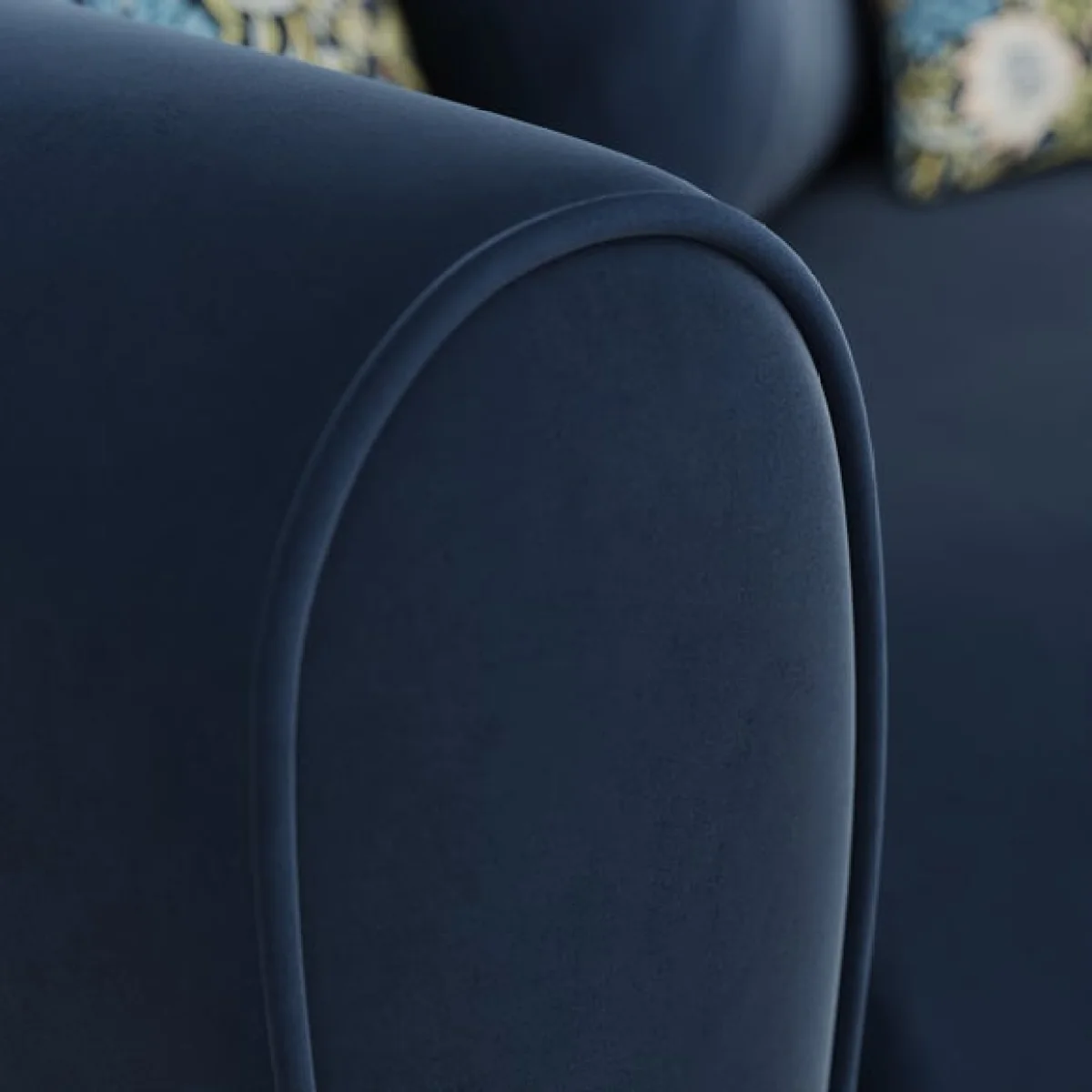 Blake Opulent Velvet William Morris Combo 3 Seater Sofa – image 4